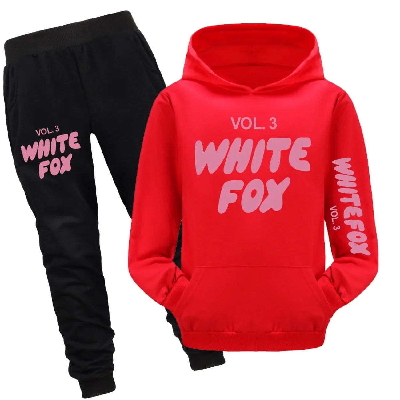 White Fox Spring Fall Kids Clothing Sets Boys Baby Girls Tracksuits Kids Sport Suits vol.3 Long-sleeves Sweatshirt and Pants Set