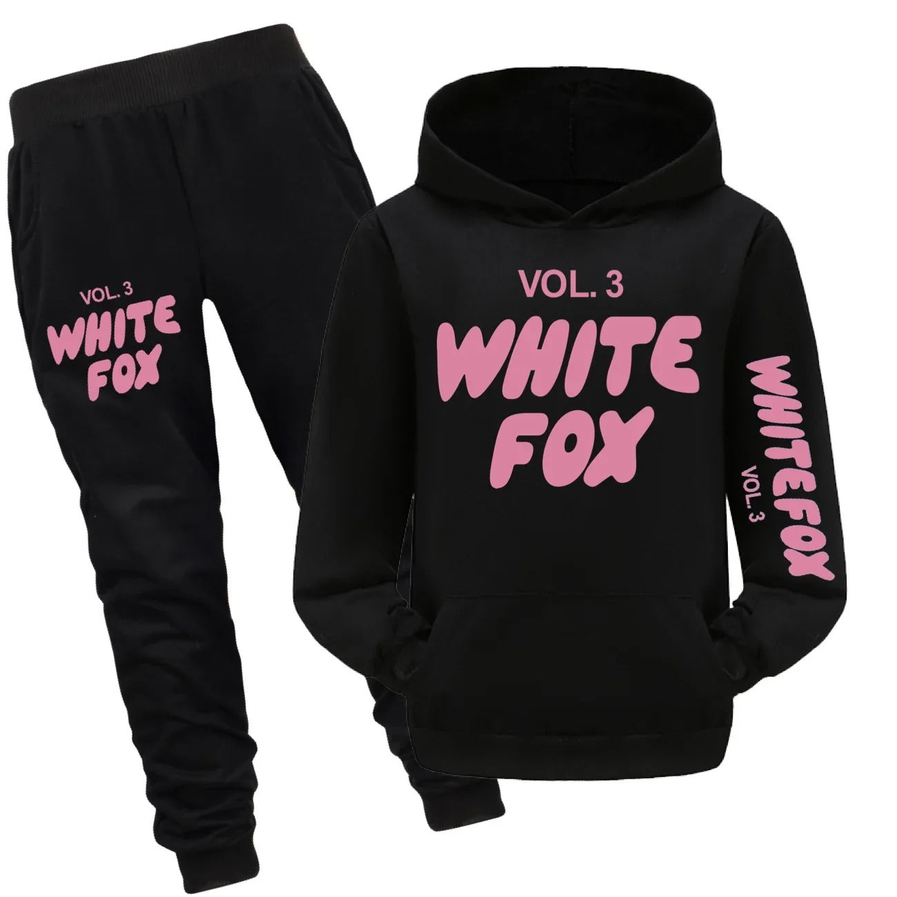 White Fox Spring Fall Kids Clothing Sets Boys Baby Girls Tracksuits Kids Sport Suits vol.3 Long-sleeves Sweatshirt and Pants Set