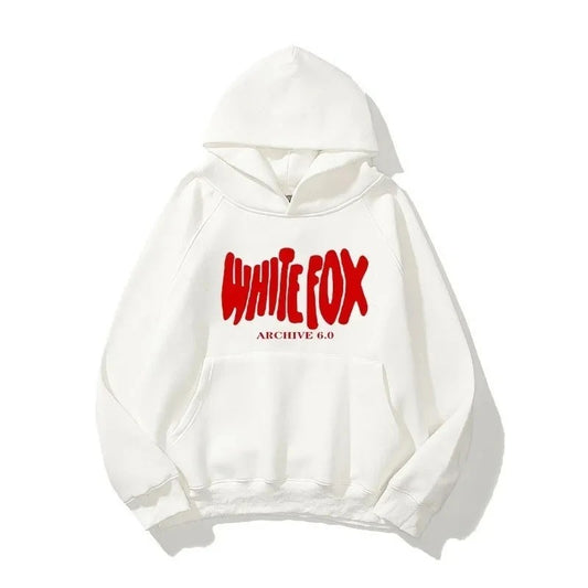 White Fox Popular European Beautiful Women's Hooded Sweater Double Hat Sweater WHITE FOX6 Season Men's and Women's Hooded Sweater