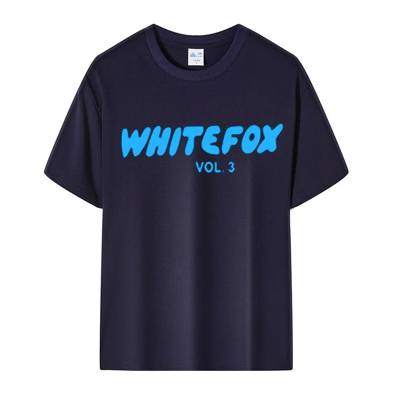 White Fox Fashion Print Women T-shirt Brand Short Sleeve Tshirt Clothing Designer Tee Men Cotton T Shirt Y2k Streetwear Top