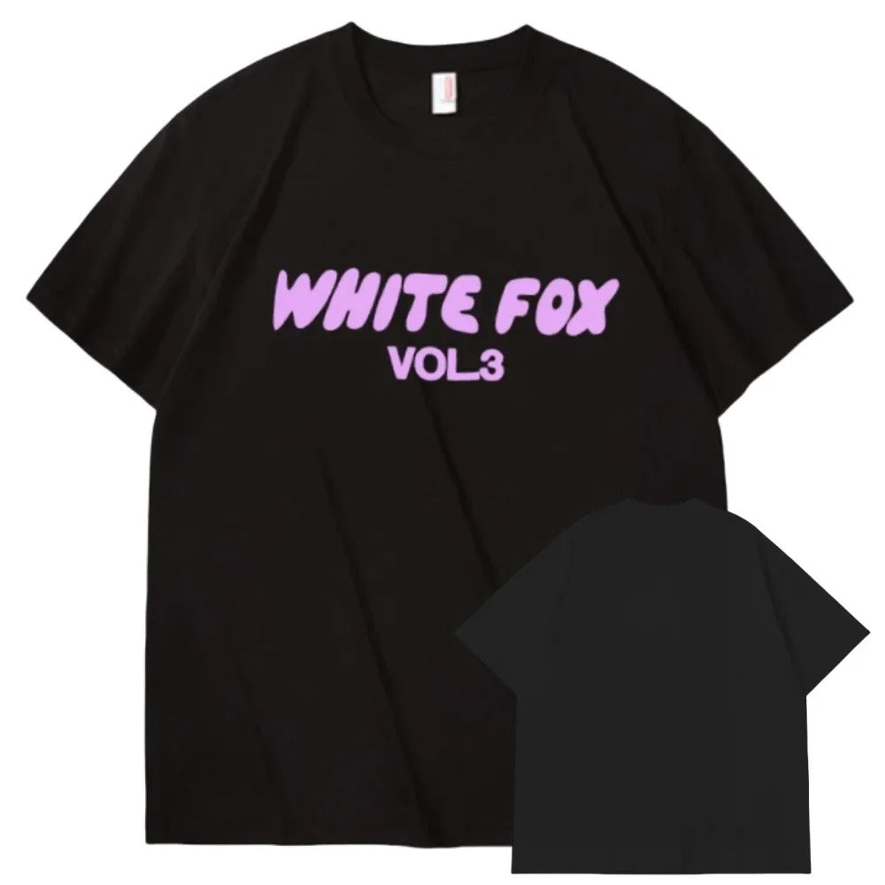 White Fox T Shirt Women Adult Short-sleeved Letter Printing High Quality Cotton T-shirt Women's Fashion Oversized Top T-shirts