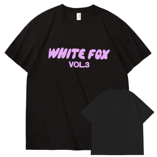 White Fox T Shirt Women Kids Short-sleeved Letter Printing High Quality Cotton T-shirt Womens Fashion Oversized Top T-shirts