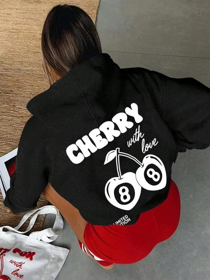 8 Ball Cherries Hoodie Trendy Retro 8 Ball Cherries Sweatshirt Aesthetic Clothes Lucky Hoodie VSCO Hoodie Trendy Shirt VSCO Girl