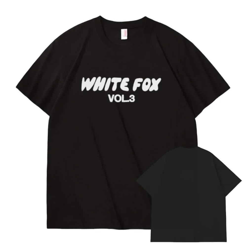 White Fox T Shirt Women Adult Short-sleeved Letter Printing High Quality Cotton T-shirt Women's Fashion Oversized Top T-shirts