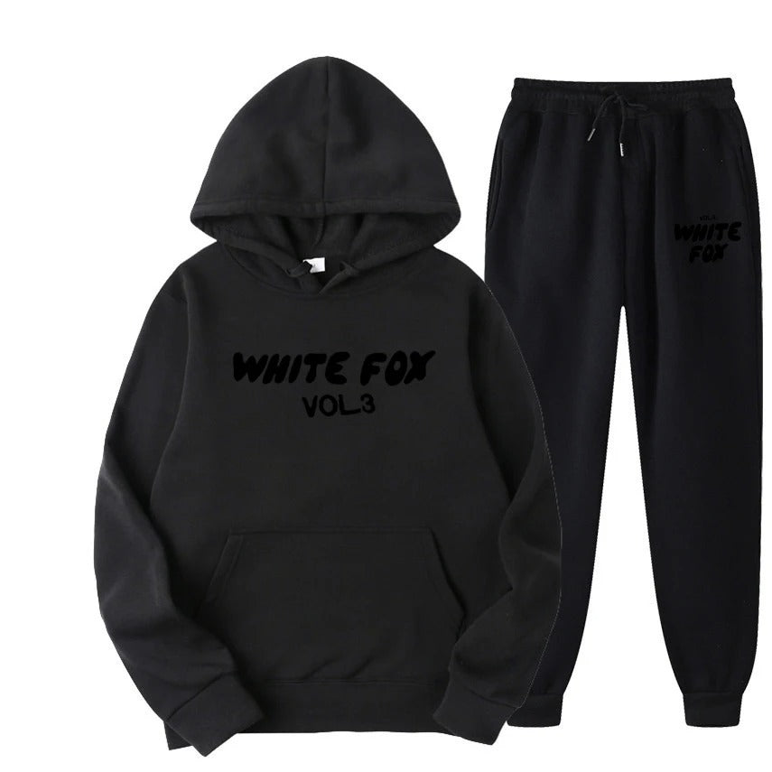 White Fox Womens High Quality Set Tracksuit Hoodies Sweatshirts and Sweatpants Two Piece Sets Fashion