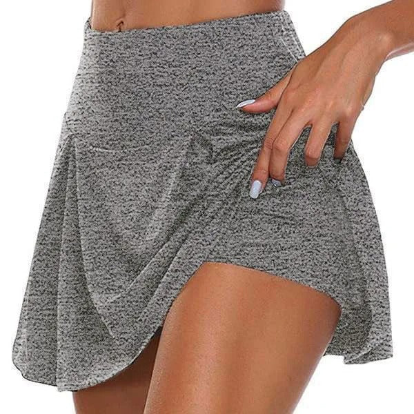 Tennis Skirt with Shorts Women Summer Mini Skirt without Pocket Stretch Flowy Skort Teengirl Balletcore Gym Sporty Outfit