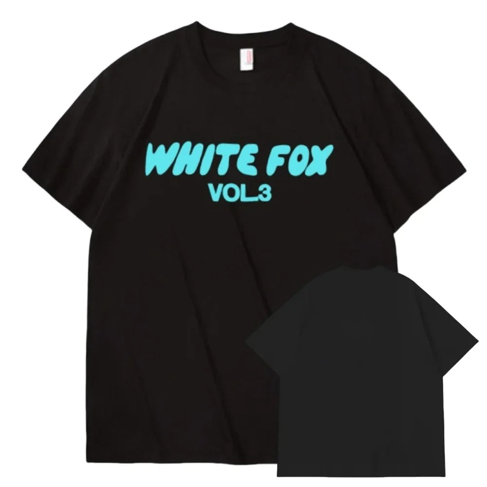 White Fox T Shirt Women Adult Short-sleeved Letter Printing High Quality Cotton T-shirt Women's Fashion Oversized Top T-shirts