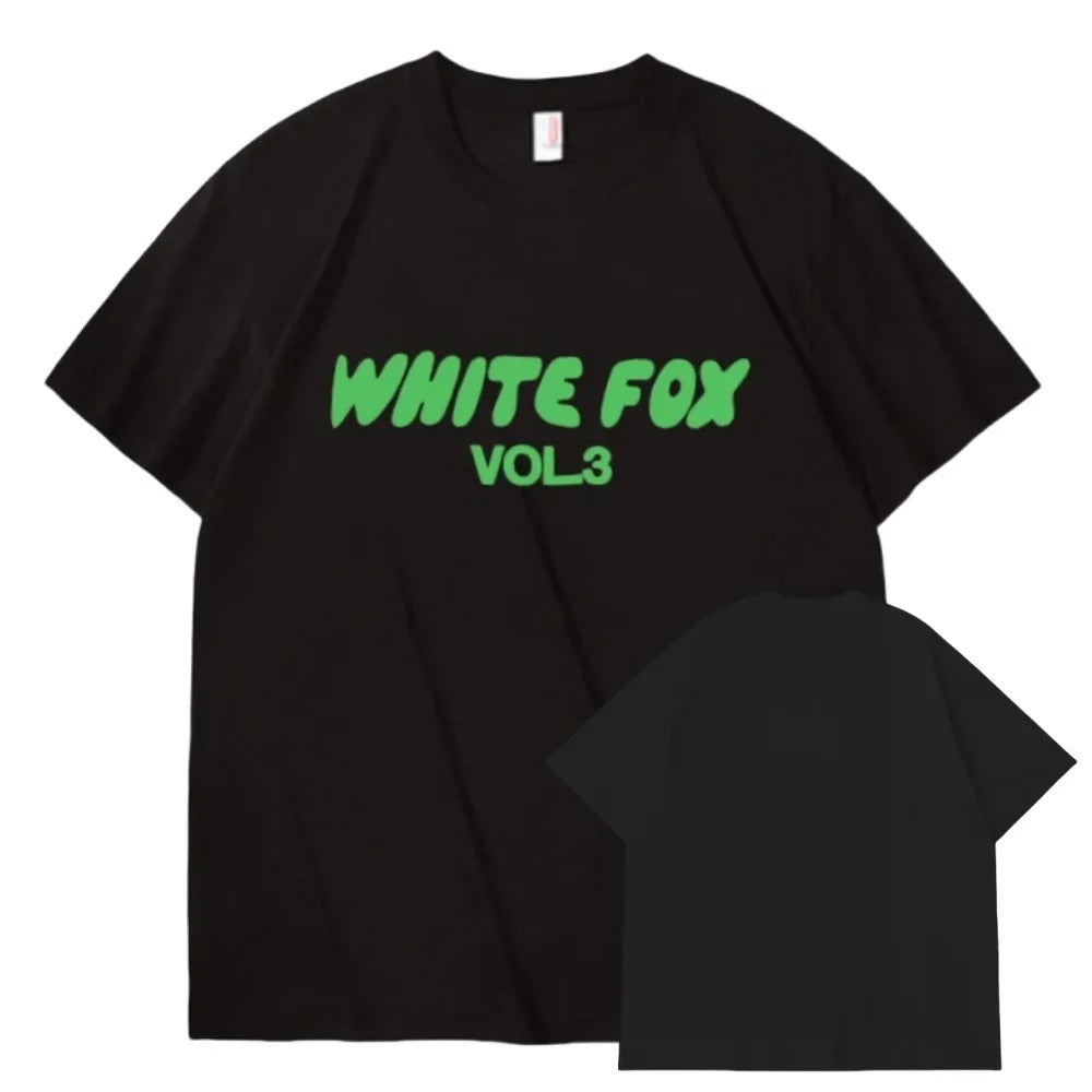 White Fox T Shirt Women Adult Short-sleeved Letter Printing High Quality Cotton T-shirt Women's Fashion Oversized Top T-shirts