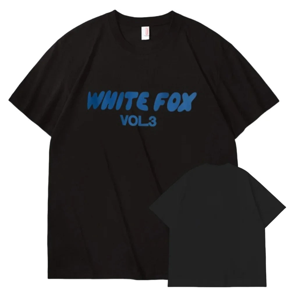 White Fox T Shirt Women Adult Short-sleeved Letter Printing High Quality Cotton T-shirt Women's Fashion Oversized Top T-shirts