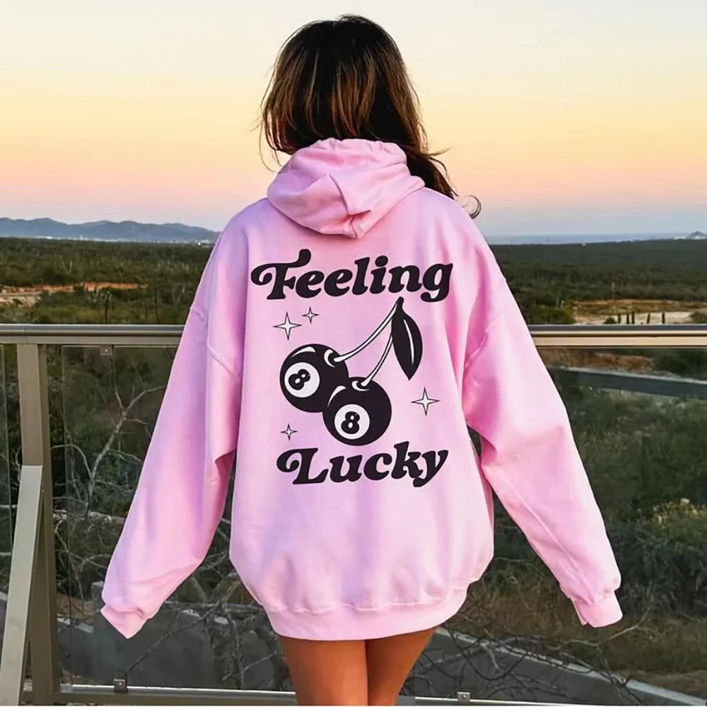 8 Ball Cherries Hoodie Trendy Retro 8 Ball Cherries Sweatshirt Aesthetic Clothes Lucky Hoodie VSCO Hoodie Trendy Shirt VSCO Girl