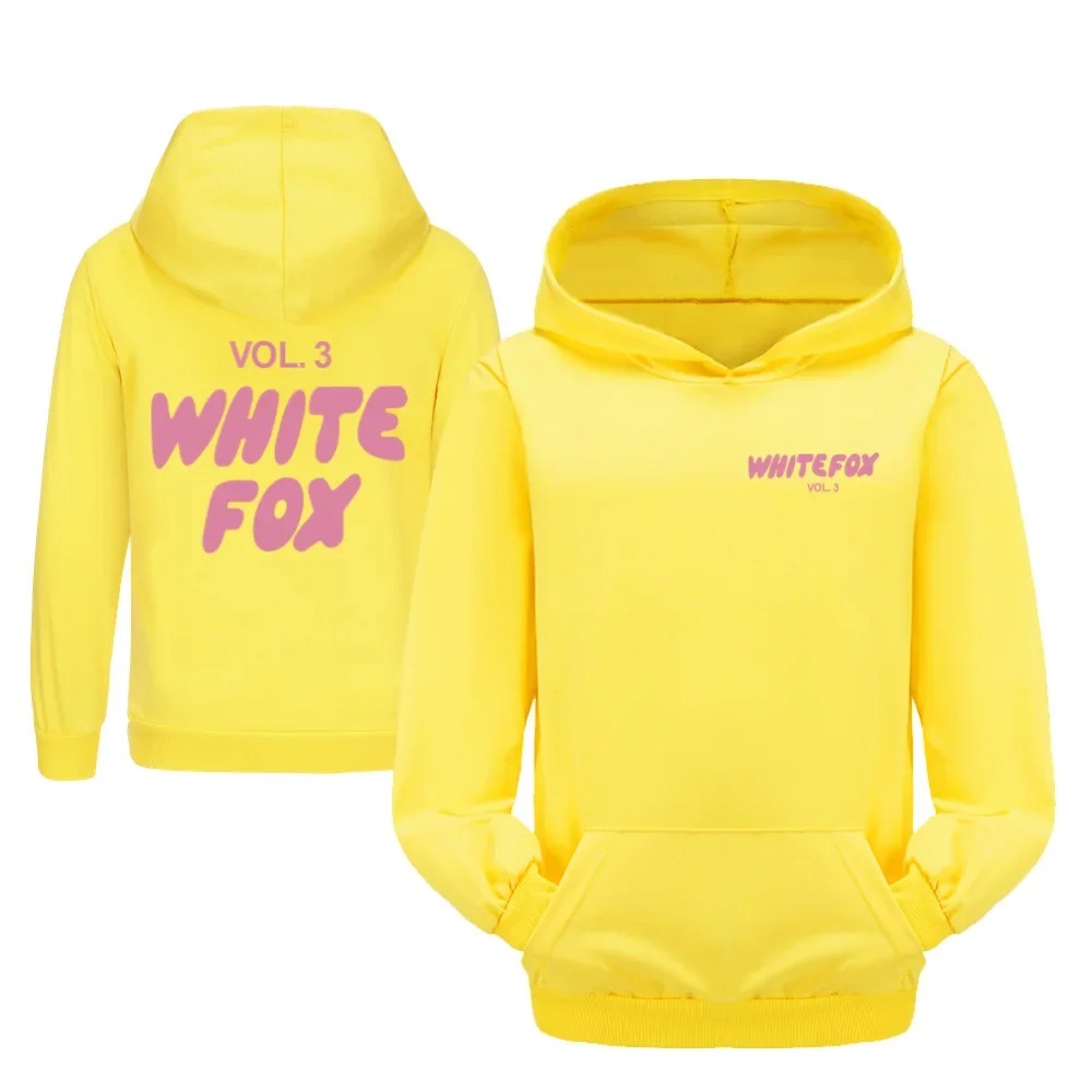 White Fox Kids Spring Autumn Cosplay Hoodies Cartoon Printing vol.3 T-shirt Baby Girls Clothes Boys Casual cotton Tops Sweatshirts 2-15Y