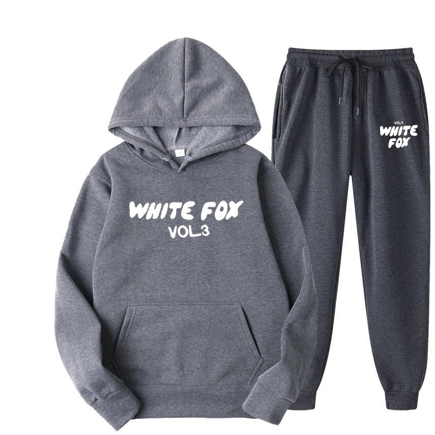 White Fox Womens High Quality Set Tracksuit Hoodies Sweatshirts and Sweatpants Two Piece Sets Fashion