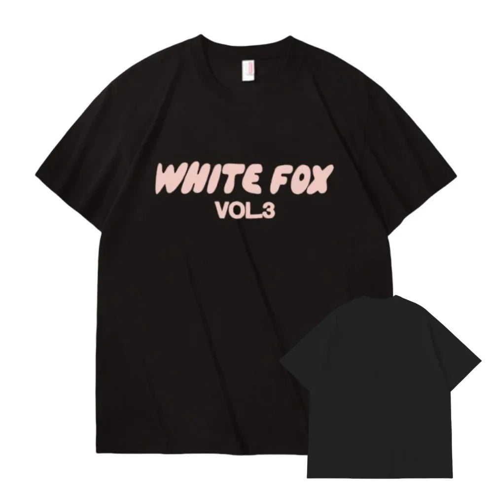 White Fox T Shirt Women Adult Short-sleeved Letter Printing High Quality Cotton T-shirt Women's Fashion Oversized Top T-shirts