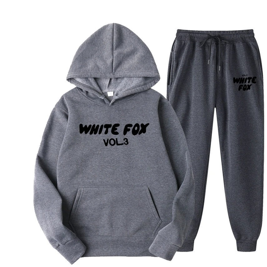 White Fox Womens High Quality Set Tracksuit Hoodies Sweatshirts and Sweatpants Two Piece Sets Fashion