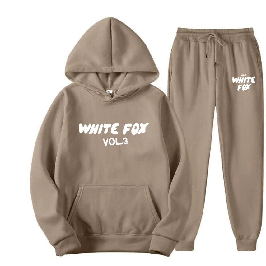 White Fox Womens High Quality Set Tracksuit Hoodies Sweatshirts and Sweatpants Two Piece Sets Fashion