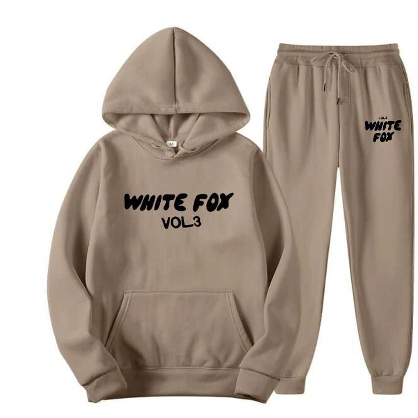 White Fox Womens High Quality Set Tracksuit Hoodies Sweatshirts and Sweatpants Two Piece Sets Fashion